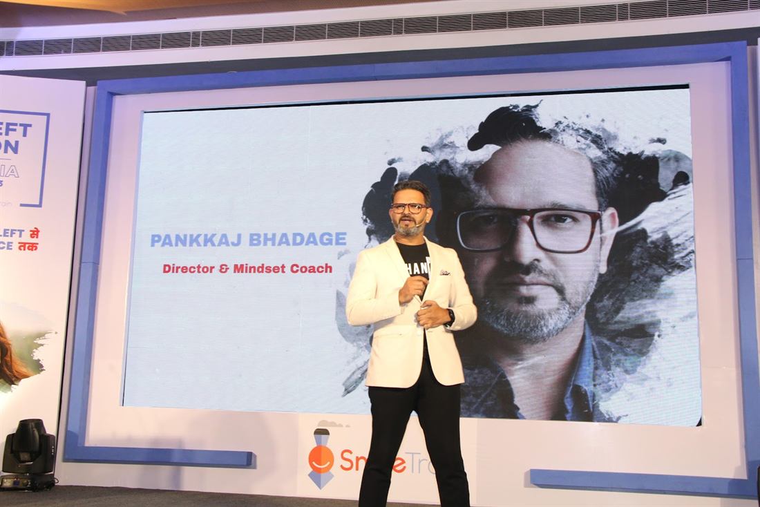 Pankkaj on stage at CleftCon India 2023