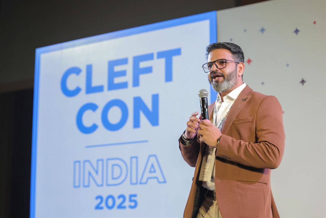 Pankkaj speaking at CleftCon India 2025
