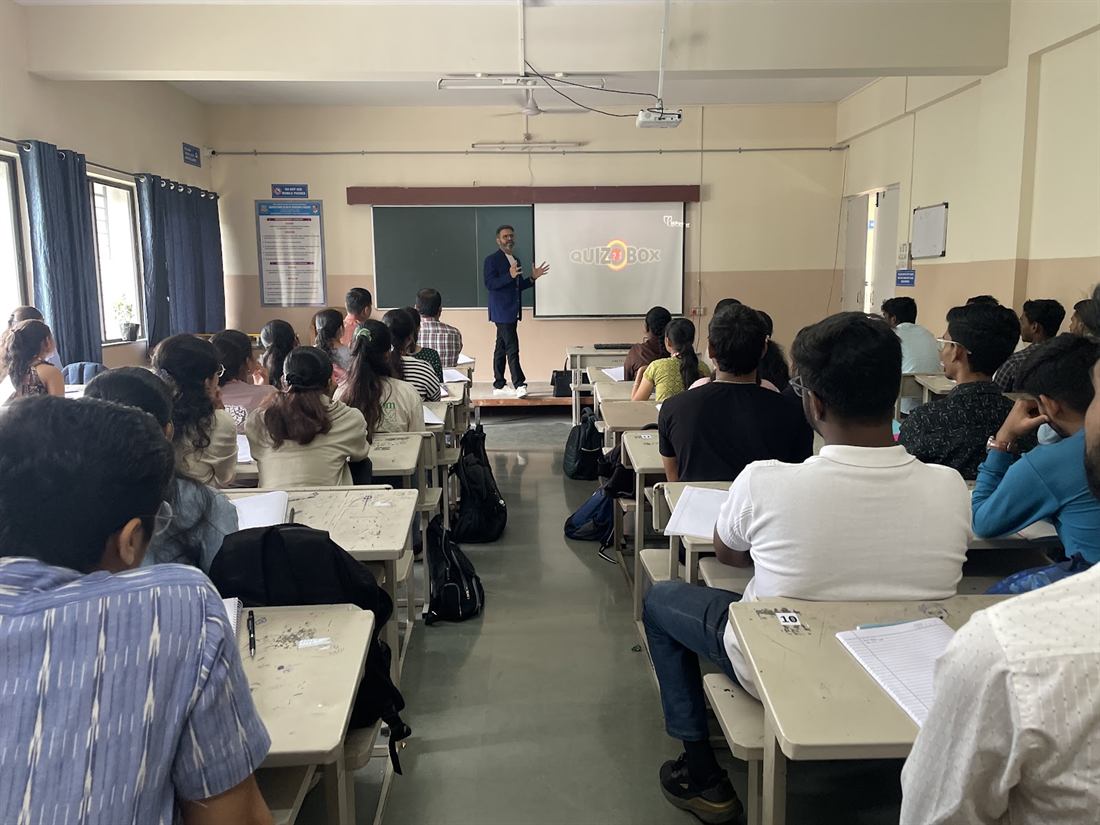 Pankkaj with college students