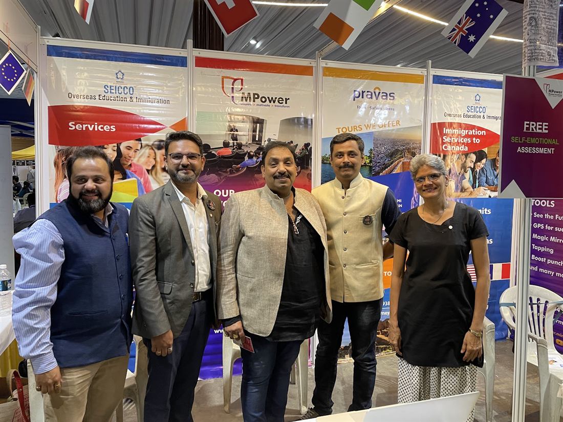 Pankkaj with the MPower team at an education expo