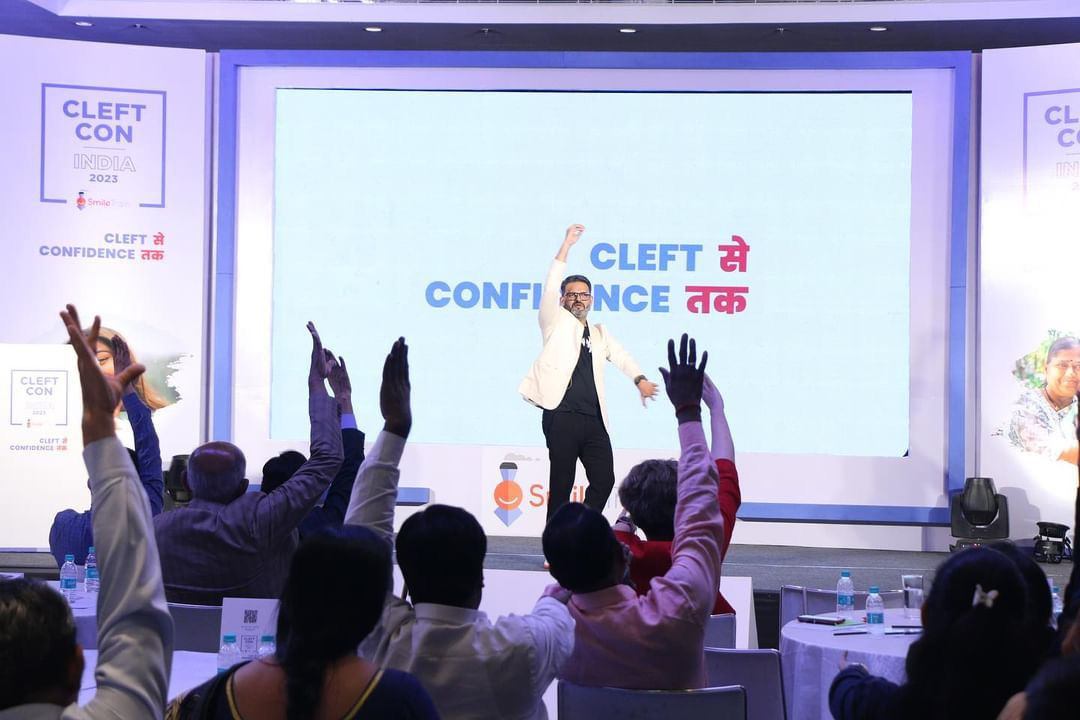 Pankkaj and the audience at CleftCon India 2023